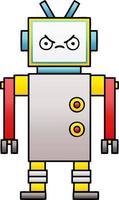 gradient shaded cartoon robot vector