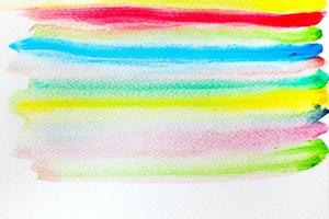 Colorful stripes watercolor paint on canvas. Super high resolution and quality background photo