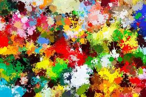 Colorful paint splashes background. Creative art photo