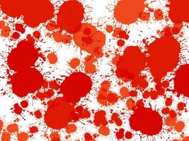 dot spread red and orange color Paint suffuse on white paper background abstract artwork Contemporary arts, Artistic paper, space for frame copy write postcard photo