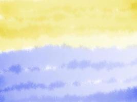 Blurred of background abstract, blue, brown and yellow watercolor on white paper splash by art hand drawn for text photo