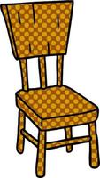 cartoon doodle of a  wooden chair vector