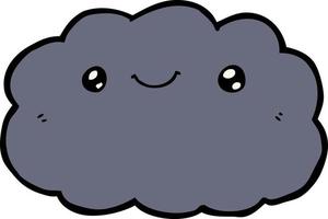 vector de nube de dibujos animados