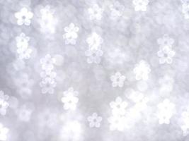 Bokeh Image White Background With Star Pattern Background. photo