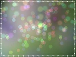 Multicolored bokeh background with outer stripes framed. photo