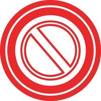 generic stop circular icon vector