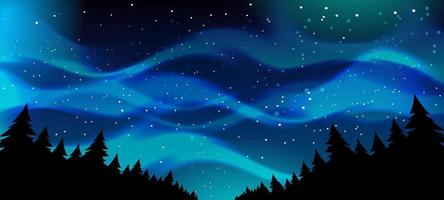 Aurora Northen Light Background vector