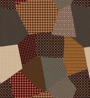 Geometric patchwork pattern design. Abstract background for woman fashion and decoration photo