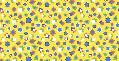 Cute colorful doodles. Bright geometric pattern. Festive children's background. photo