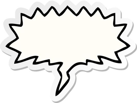 cartoon speech bubble sticker and speech bubble sticker