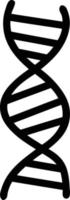 DNA chain icon vector