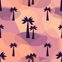 Palm tree summer seamless pattern vector