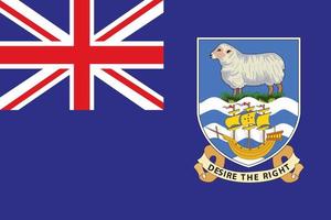 Flag of the Falkland Islands. vector