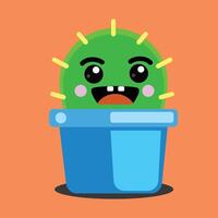 a cute cactus design illustration in vector format