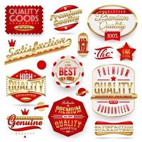 Guaranteed and quality -  vector signs, emblems and labels