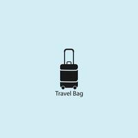 Travel bag icon . Vector illustration