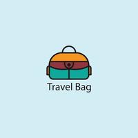 Travel bag icon . Vector illustration