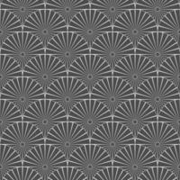 Seamless art deco fan pattern. Modern geometric background. Vector illustration.