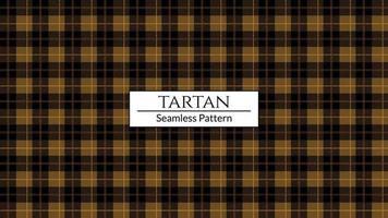 Brown plaid pattern vector background, Tartan fabric texture