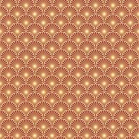 Seamless art deco fan pattern. Modern geometric background. Vector illustration.