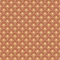 Seamless art deco fan pattern. Modern geometric background. Vector illustration.