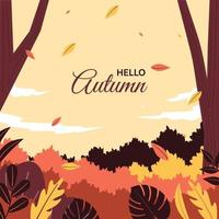 Fallen Leaf Beautiful Fall Autumn Nature Background vector