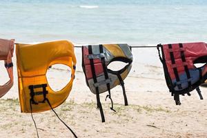 Colorful life jacket. photo