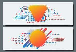 Modern abstract banner background template. Technology theme. Bright color tone. Vector eps 10.