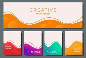 Modern abstract banner background template. Technology theme. Bright color tone. Vector eps 10.