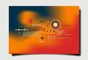 Modern abstract banner background template. Technology theme. Bright color tone. Vector eps 10.