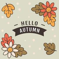 Hand drawn autumn banner. - Vector. vector