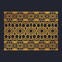 Golden ornamental border design template. - Vector. vector