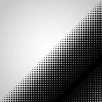 Halftone abstract vector black dots design element isolated on a white background.