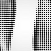 Halftone abstract vector black dots design element isolated on a white background.