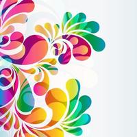 Abstract colorful arc-drop background. Vector. vector