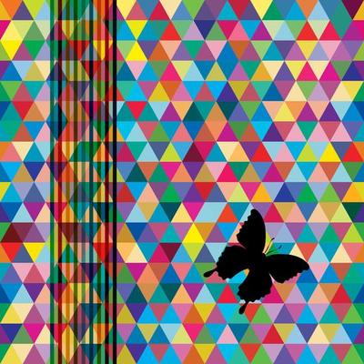 Multicolor abstract bright background with triangles. Elements for design. Eps10.