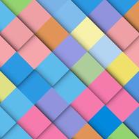 fondo de mosaico geométrico abstracto hecho de colorido cuadrado, textura de patrón de diseño vectorial vector