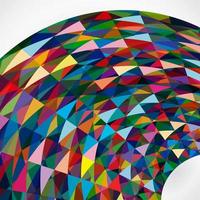 Multicolor abstract bright background with triangles. Elements for design. Eps10. vector