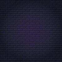 Dark brick wall vector background for neon inscriptions.