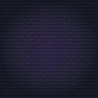 Dark brick wall vector background for neon inscriptions.