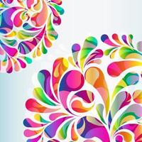 Abstract colorful arc-drop background. Vector. vector