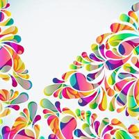 Abstract colorful arc-drop background. Vector. vector