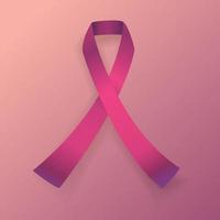 Ribbon, breast cancer awareness symbol. vector