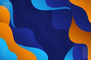 Orange and Blue Modern Background vector