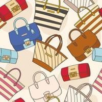 Woman Fashion Bags Seamless Pattern vector