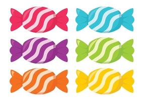 Sugar Candy Icon Clipart Striped Swirls Vector