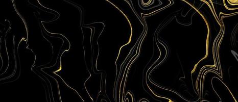 black and gold liquid marble background photo