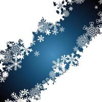 Christmas border, snowflake design background. vector