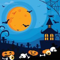 concepto de fondo de halloween vector