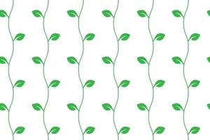 Branch and leaf seamless pattern vector